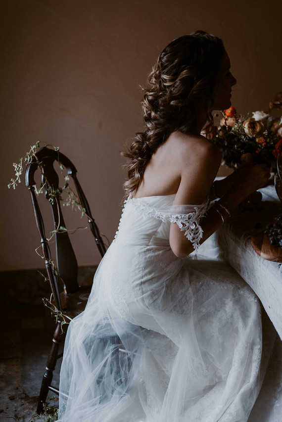 By Lillian West wedding gown