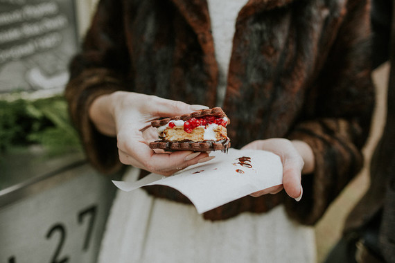 Roasted marshmallow dessert