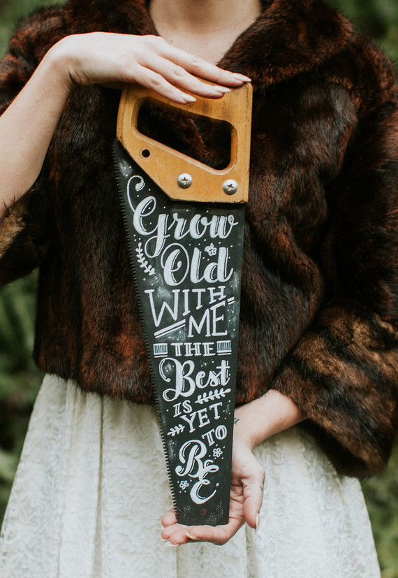 Lumberjack themed wedding