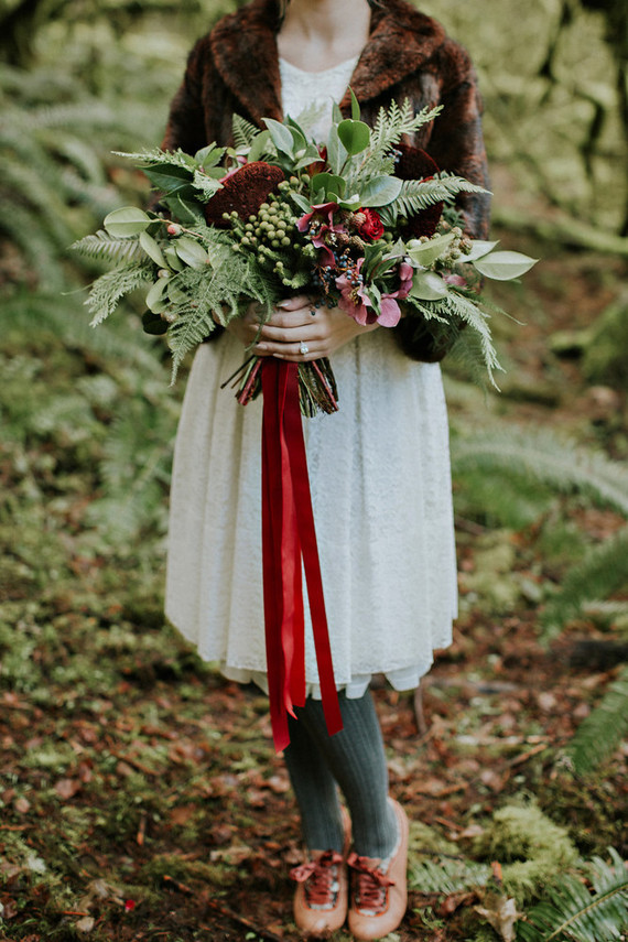 Fall bridal bouquet
