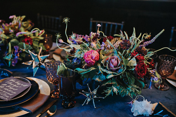 Moody blue wedding inspiration