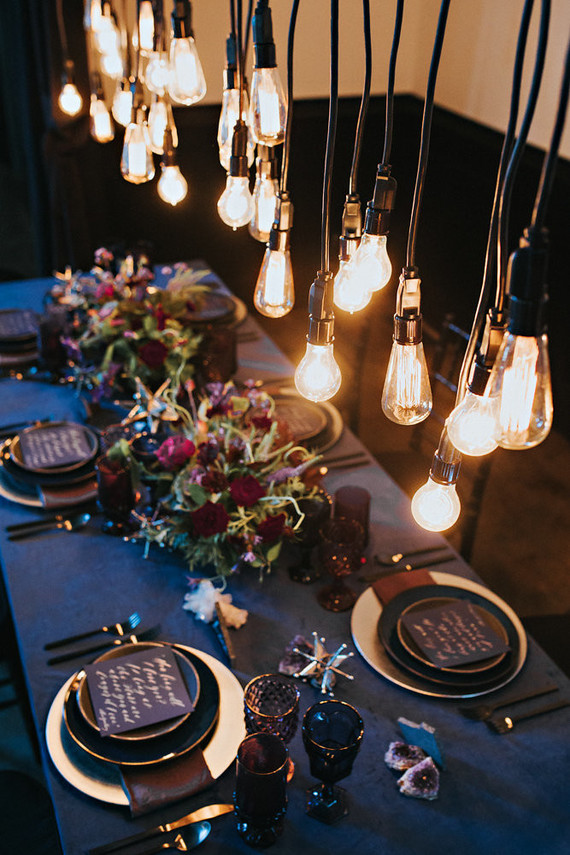 Moody blue wedding inspiration