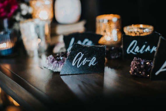 Crystal escort cards Inspiration