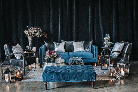 Moody blue wedding inspiration
