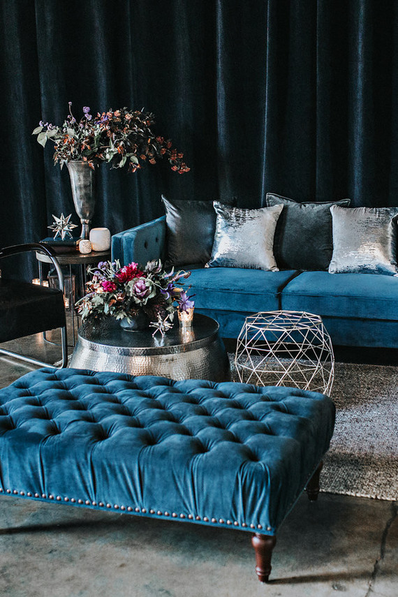 Moody blue wedding inspiration