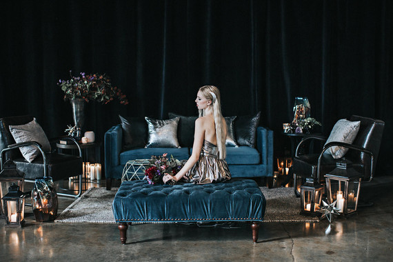 Moody blue wedding inspiration