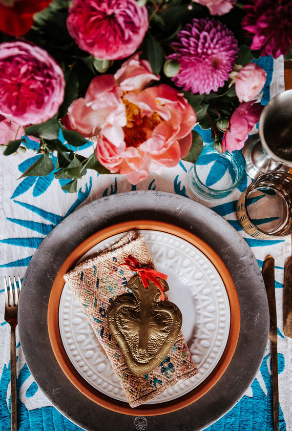 Colorful day of the dead party