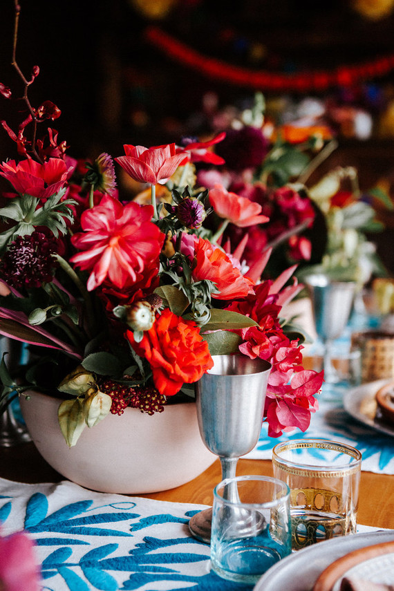 Colorful day of the dead party