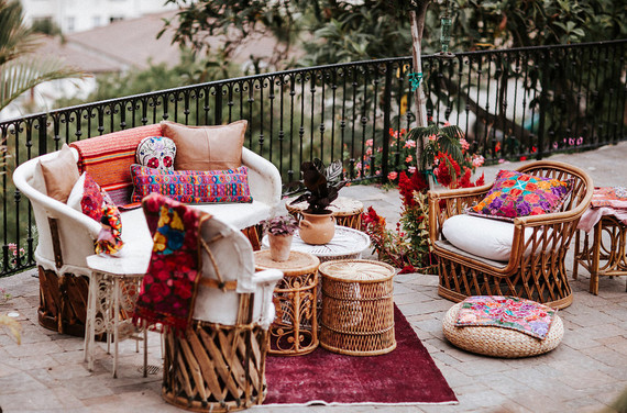 Colorful day of the dead party Inspiration