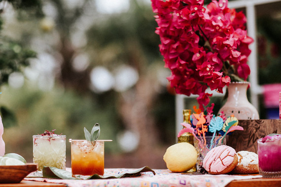 Colorful day of the dead party