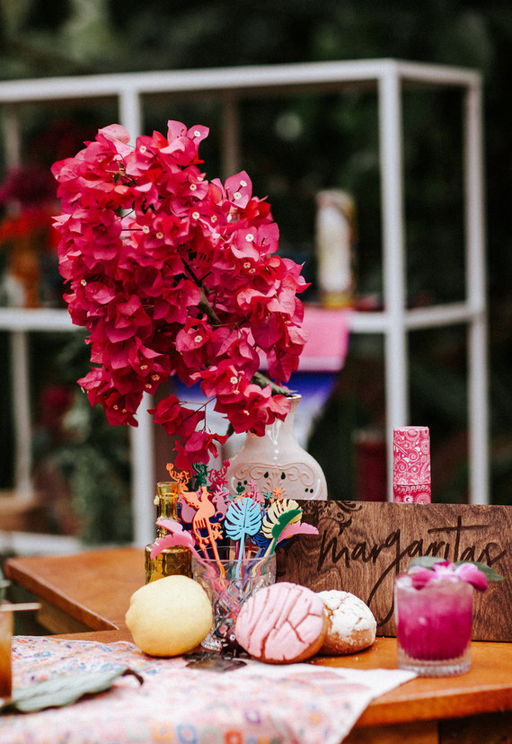 Colorful day of the dead party