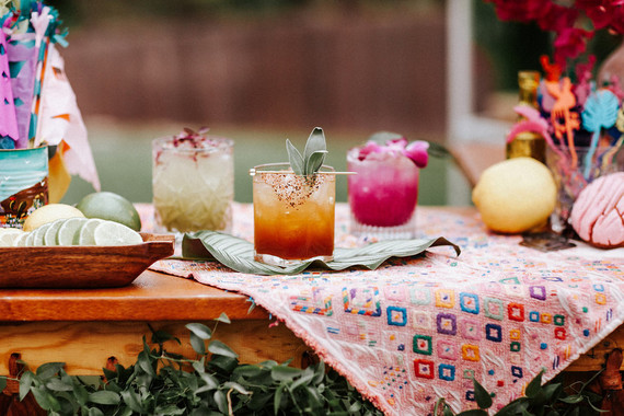 Colorful day of the dead party