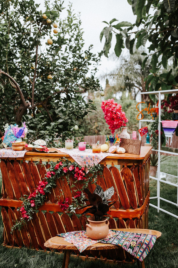 Colorful day of the dead party