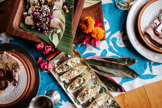 Colorful day of the dead party