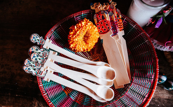 Colorful day of the dead party