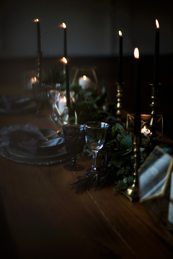 Dark and moody wedding inspiration