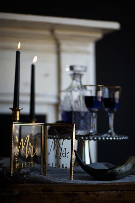Dark and moody wedding inspiration