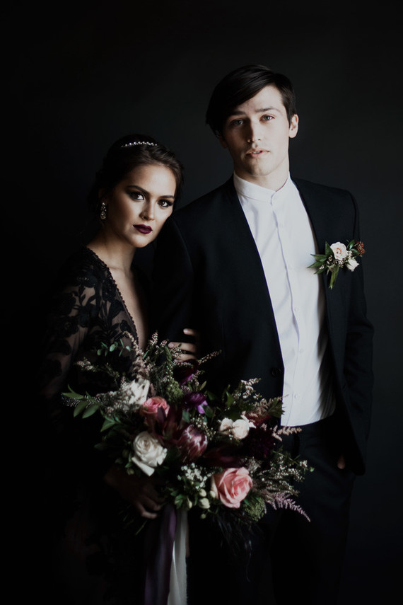 Black wedding dress