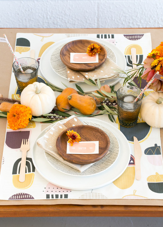 Thanksgiving kids table inspiration