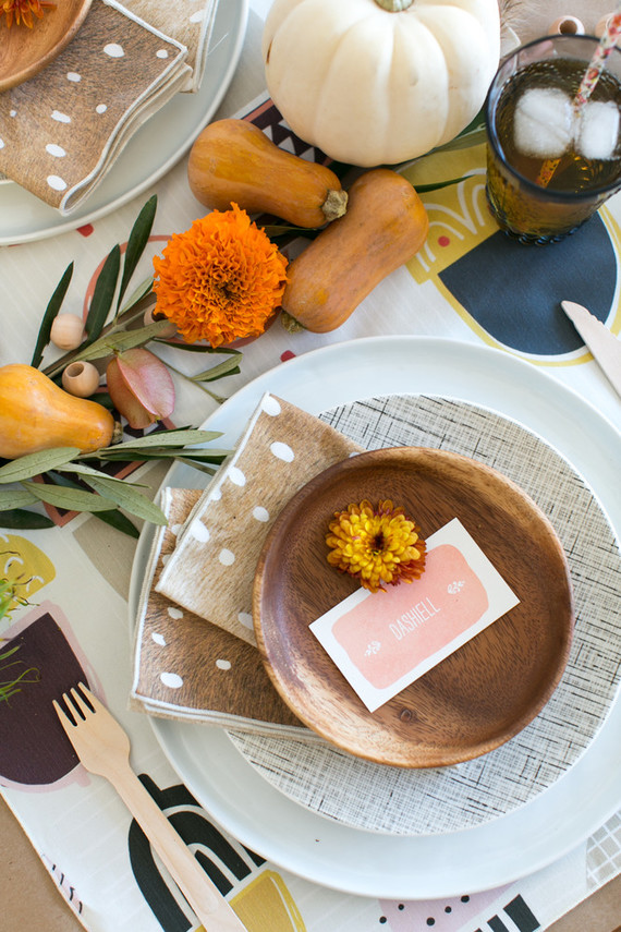 Thanksgiving kids table inspiration
