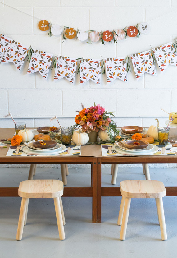 Thanksgiving kids table inspiration