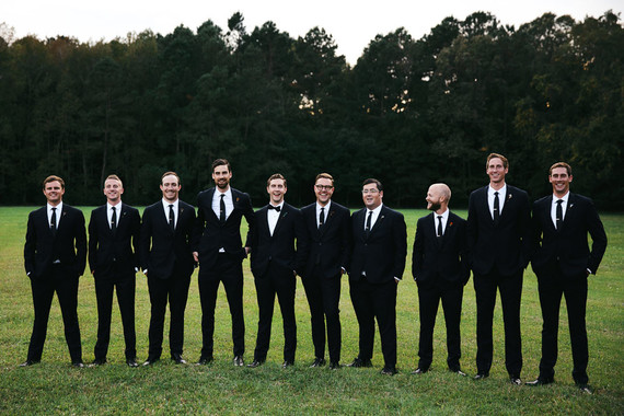 Black wedding attire