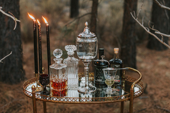 Vintage bar cart