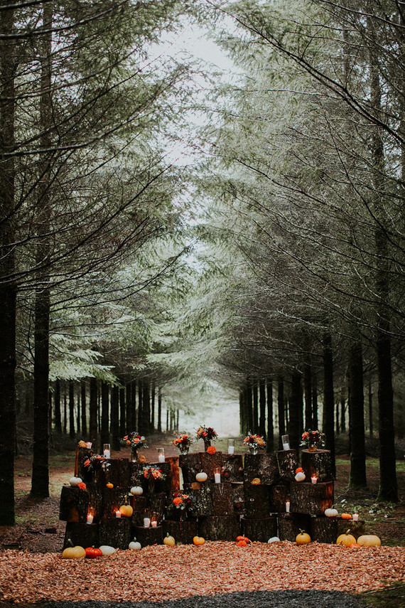 Fall wedding decor