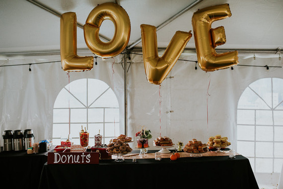 Gold mylar balloons