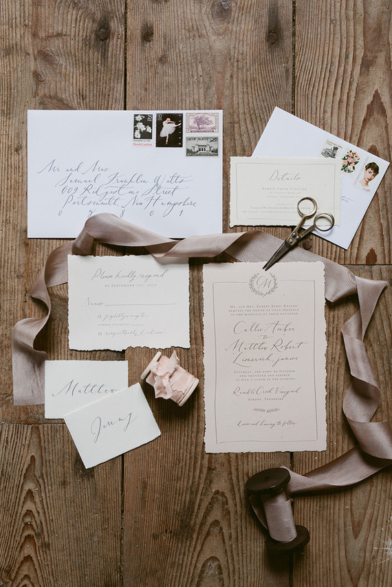 Fall wedding invitations