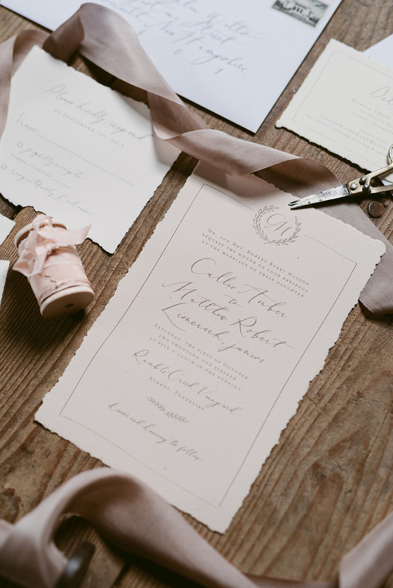 Fall wedding invitations
