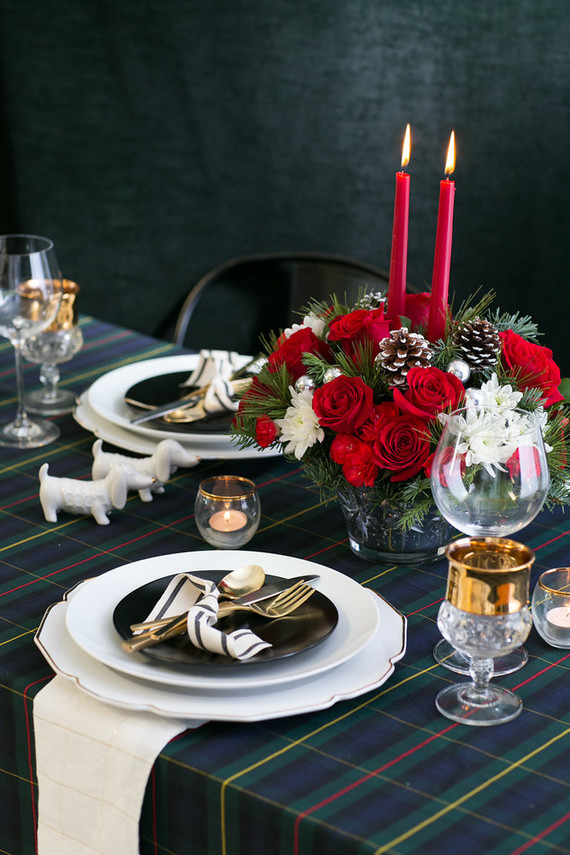 holiday tablescape