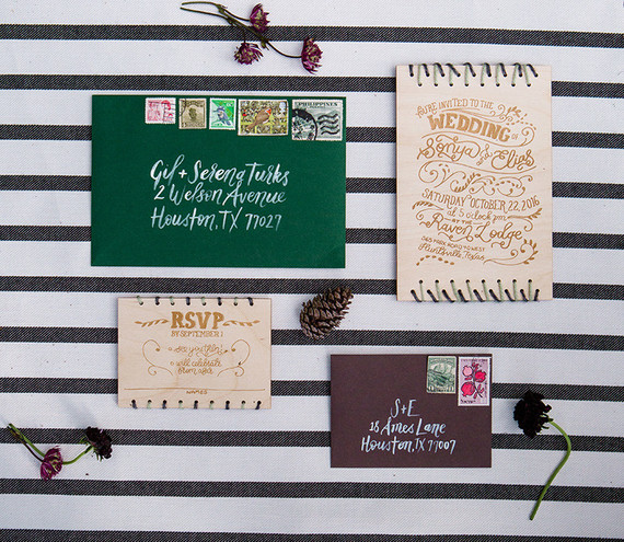 DIY wedding invitation