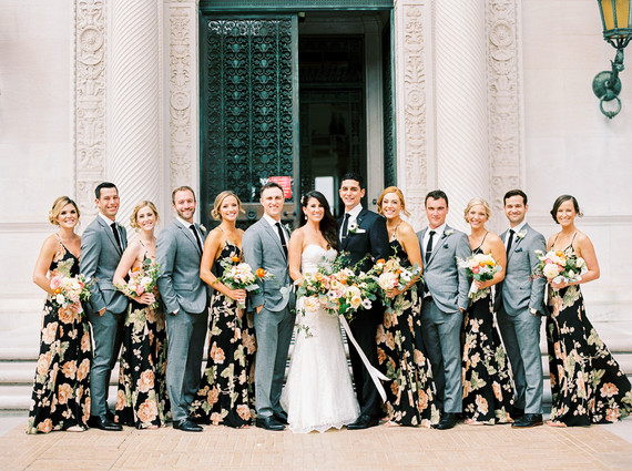 Floral bridesmaid dresses