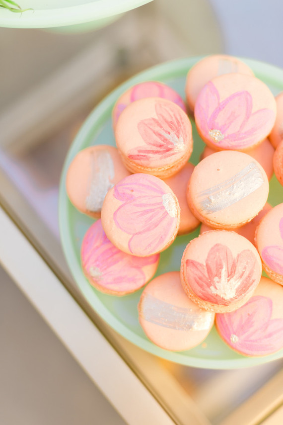 pink macarons