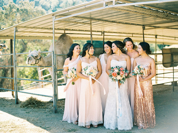 Pink bridesmaid dresses