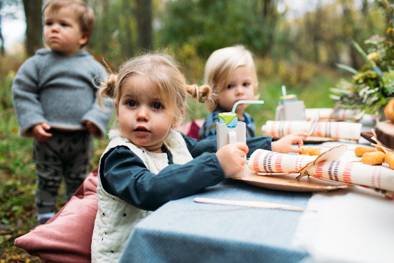 Rustic fall kids Thanksgiving party ideas