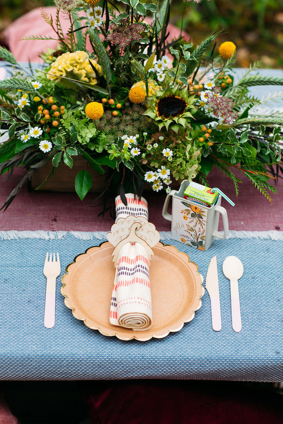 Rustic fall kids Thanksgiving party ideas