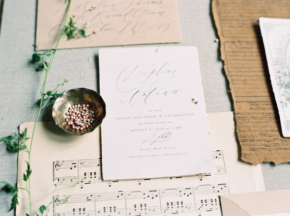 Elegant wedding invitations