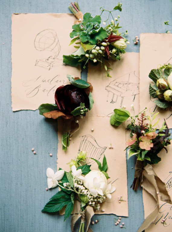 Music themed wedding