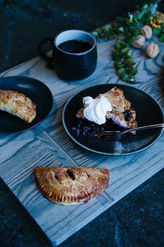 Thanksgiving pie table