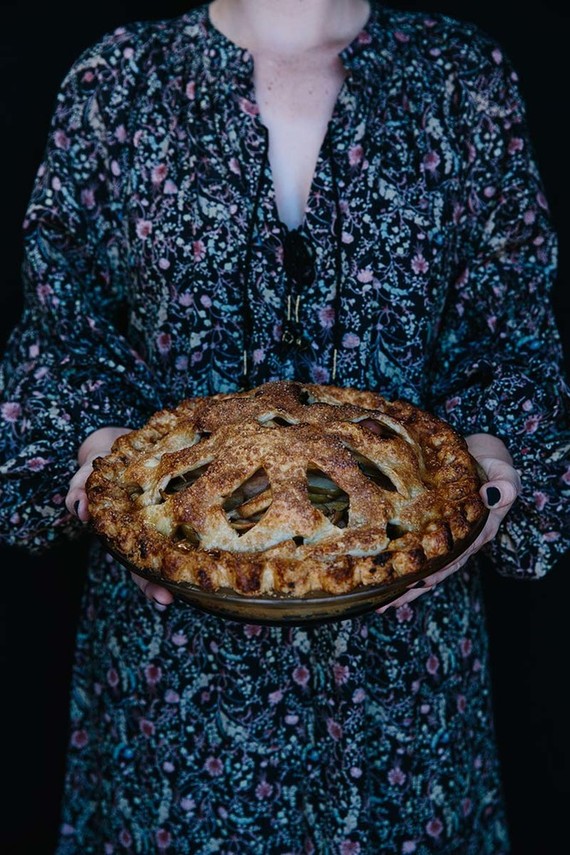 Thanksgiving pie table