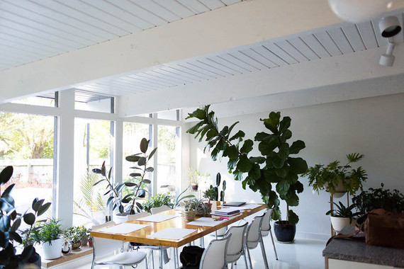 mid century ranch house interior