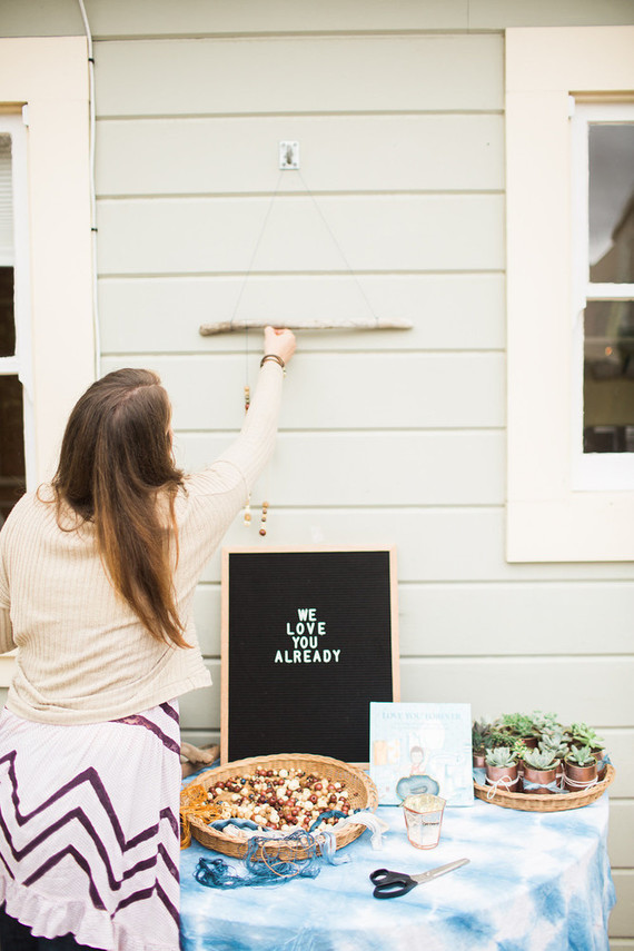 fall boho baby shower Inspiration