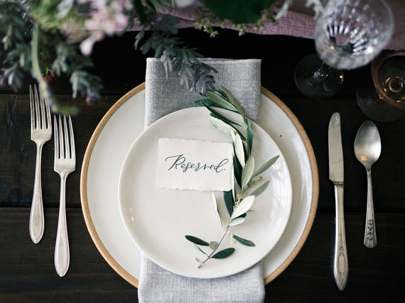 Simple place setting ideas