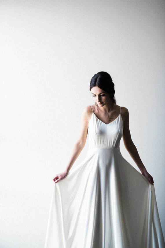 Modern Sarah Seven wedding dress
