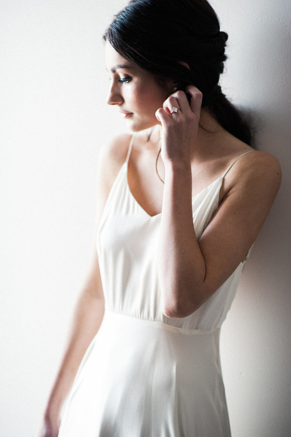 Modern Sarah Seven wedding dress