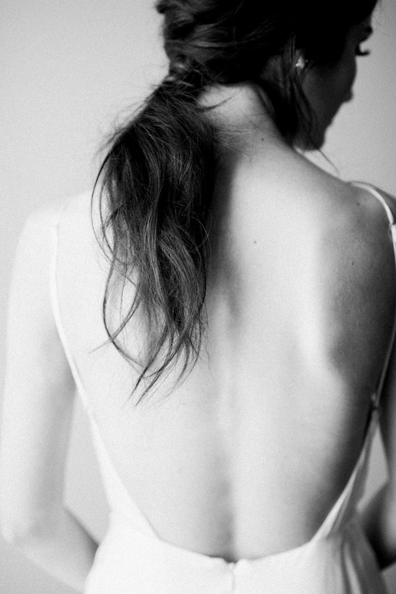 Modern Sarah Seven wedding dress