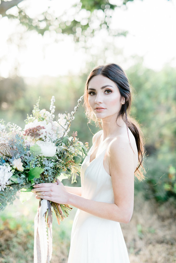 Modern Sarah Seven wedding dress