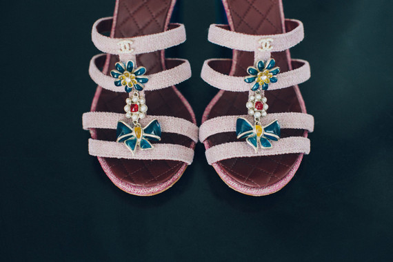 Vintage wedding shoes